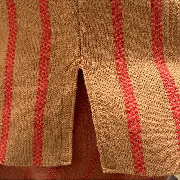 Anthropologie Moth Rochester Stripe Mock Neck Top - Picture 3 of 7